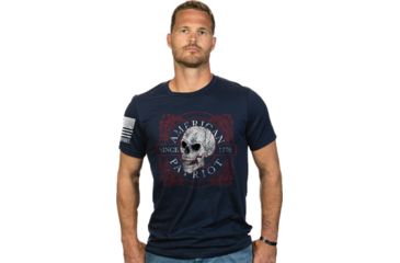 Image of Nine Line Apparel Am Patriot Men's T-shirt Navy Small