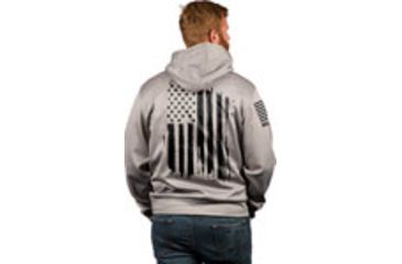 Image of Nine Line Apparel America Tail Gater Hoodie Grey Heather Lrge