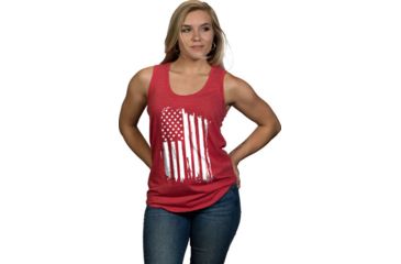 Image of Nine Line Apparel America Women's Tank Red 2x-large