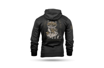 Image of Nine Line Apparel Nine Line Tactical Trash Panda Hooded Sweatshirt Black 3XL, TTPANDA-DT6100-BLACK-3XL