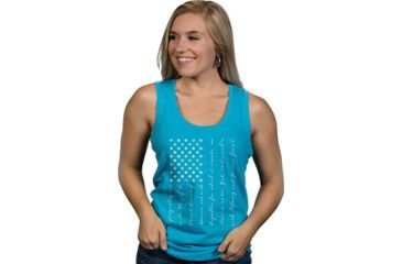 Image of Nine Line Apparel Pledge Women's Tank Turquoise Medium