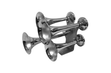Image of Nippon Train Horn Full Size 4 Horns, Chrome THSY1075H4