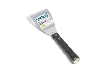 Image of Nisaku Stainless Steel Curved Scraper Knife w/Hammer End, 3-Inch Blade, Silver, Small NJP1140