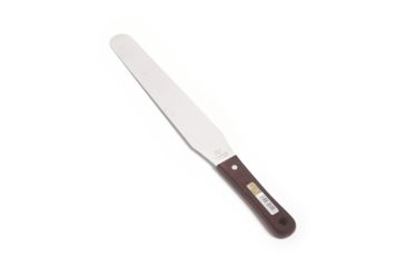 Image of Nisaku Stainless Steel Wooden Handle Spatula, 10-Inch Blade, Silver, Small NJP440