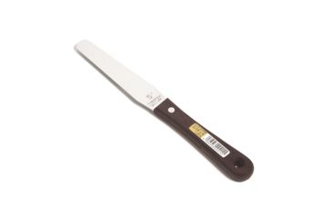 Image of Nisaku Stainless Steel Wooden Handle Spatula, 5-Inch Blade, Silver, Small NJP415