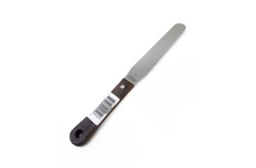 Image of Nisaku Stainless Steel Wooden Handle Spatula, 7-Inch Blade, Silver, Small NJP425