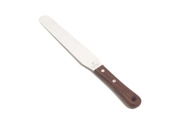 Image of Nisaku Stainless Steel Wooden Handle Spatula, 8-Inch Blade, Silver, Small NJP430