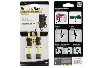 Image of Nite Ize BetterBand Adjustable Stretch Band,5in,Neon Yellow BDS5-33-2R3