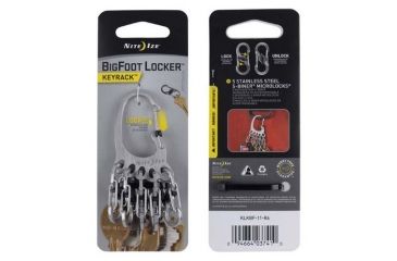 Image of Nite Ize BigFoot Locker KeyRack, Stainless KLKBF-11-R6