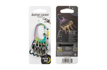 Image of Nite Ize BigFoot Locker KeyRack Stainless Steel, Spectrum, KLKBF-07-R3