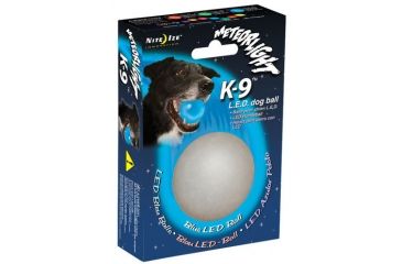 Image of Nite Ize MeteorLight Ball LED Light Up Dog Ball, Colors Nite Ize MeteorLight Ball LED Light Up Dog Ball - Blue