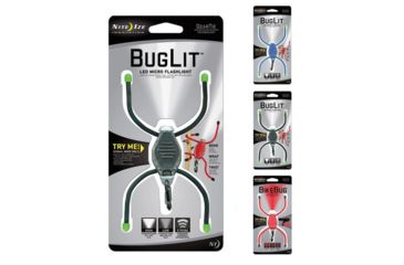 Image of Nite Ize BugLit LED Micro Flashlight, Black/Black, Blue/Blue, Green Lime, Red/Red