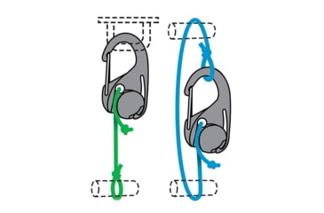 Image of Nite Ize CamJam Cord Tightener - 2 Pack with 8 ft. Rope, Black, Small, NCJ-25-2R3