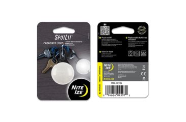 Image of Nite Ize Carabiner Light, White/Black Gates, MSL-02-R6