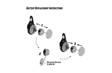 Image of Nite Ize Carabiner Light, White/Black Gates, MSL-02-R6