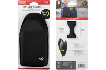 Image of Nite Ize Clip Case Hardshell Universal QuickSlide Holster, Black, 2XL, HSHQS2L-01-R3
