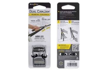 Image of Nite Ize Dual CamJam 1in Webbing Tensioner, Stainless, CJD-11-R3