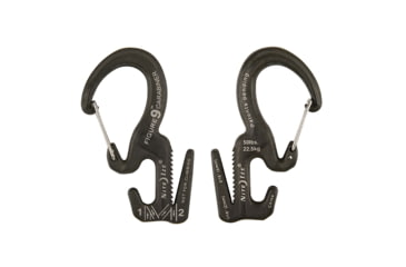 Image of Nite Ize Figure 9 Carabiner Tensioning Tool, Black, Small, 2 Pack w/ Rope C9S-03-TP01