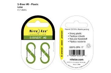 Image of Nite Ize Figure S Plastic Biner, Lime 908538