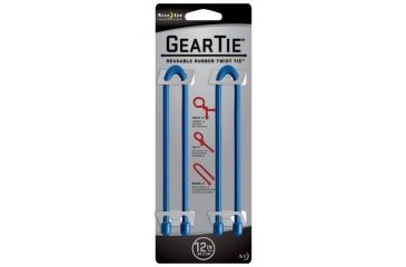 Image of Nite Ize Gear Tie 12in Blue 2pk