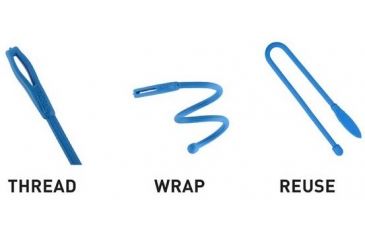 Image of Nite Ize Cordable Gear Tie 3in 4pk Assorted GTK3-A1-4R7