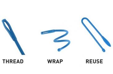 Image of Nite Ize Cordable Gear Tie 6in 4pk Assorted GTK6-A1-4R7