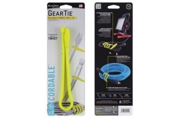 Image of Nite Ize Gear Tie Cordable Twist Tie, Neon Yellow, 18 in, GTK18-33-2R6