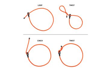 Image of Nite Ize Gear Tie Loopable with Handle Twist Tie, Bright Orange GTHL30-31-R3