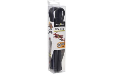 Image of Nite Ize Gear Tie ProPack Rubber Twist Tie,18in,Pack of 6, Black GTPP18-01-R8
