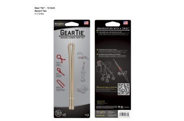 Image of Nite Ize Gear Tie 12 Inch 2 Pack - Desert Tan GT12-2PK-25