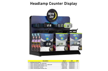 Image of Nite Ize Head lamp Counter Display, CTD-WHF-A1