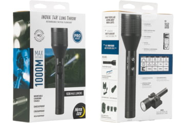 Image of Nite Ize Inova T4r Long Throw Rechargeable Tactical Flashlight - T4RLTA-01-R8