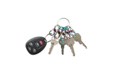 Image of Nite Ize KeyRing Locker S-Biner Stainless Steel, Spectrum, KRGSM-07-R3