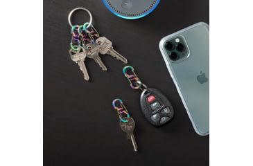 Image of Nite Ize KeyRing Locker S-Biner Stainless Steel, Spectrum, KRGSM-07-R3