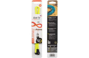 Image of Nite Ize Loopable Twist Gear Tie, 18 in, 2 Pack, Neon Yellow, 18, GLS18-33-2R3