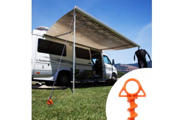 Image of Nite Ize Orange Screw Large Ultimate Ground Anchor - 2 Pack