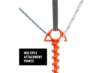 Image of Nite Ize Orange Screw Small Ultimate Ground Anchor - 4 Pack