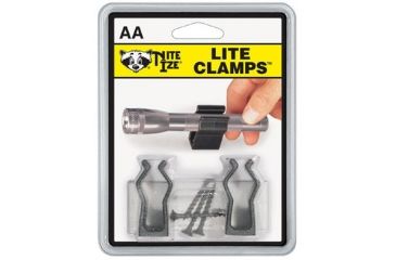 Image of Nite Ize NLC-07-AA Lite Clamp Flash Light Mounts for AA Size Flashlights 