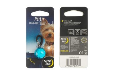 Image of Nite Ize PetLit Collar Light, Turquoise PCL02-03-69JE