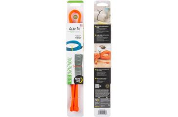 Image of Nite Ize Reusable Rubber Twist Gear Tie, 24 in, 2 Pack, Bright Orange, 24, GT24-31-2R3