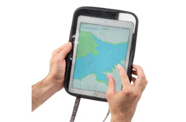Image of Nite Ize RunOff Waterproof Tablet Case, Charcoal, Fits tablets up to 7.63in wide and 10.23in tall, ROTC-09-R3