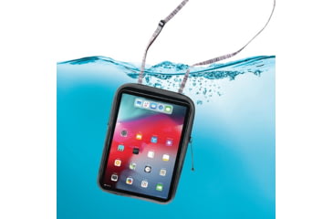Image of Nite Ize RunOff Waterproof Tablet Case, Charcoal, Fits tablets up to 7.63in wide and 10.23in tall, ROTC-09-R3