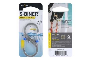 Image of Nite Ize S-Biner Marine SlideLock No3, Stainless, SBML3-11-R6