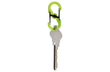 Image of Nite Ize S-Biner Plastic MicroLock 2pk Translucent Lime LSBPM-17T-2R3