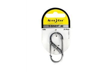 Image of Nite Ize SB2-03-11 S-Biner Versatile Carry Biners - Size 2 - Stainless SB2-03-11
