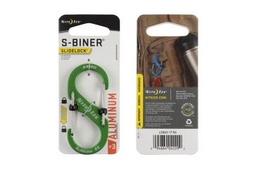 Image of Nite Ize S-Biner SlideLock Aluminum Carabiner, Lime, 3in, LSBA3-17-R6