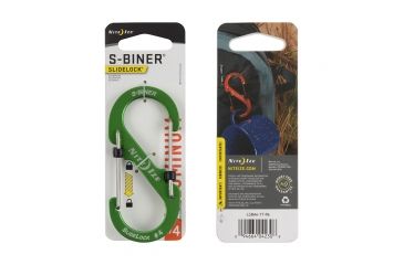 Image of Nite Ize S-Biner SlideLock Aluminum Carabiner, Lime, 4in, LSBA4-17-R6