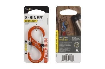 Image of Nite Ize S-Biner SlideLock Aluminum Carabiner, Orange, 3in, LSBA3-19-R6