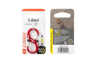 Image of Nite Ize S-Biner SlideLock Aluminum, Red, #2, LSBA2-10-R6