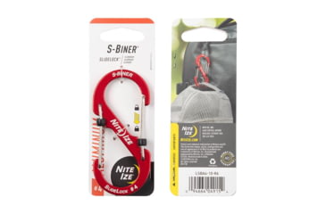 Image of Nite Ize S-Biner SlideLock Aluminum, Red, #4, LSBA4-10-R6
